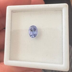 Dark Richly Colored Lavender Oval Tanzanite .90CT 7.5x5.5MM
